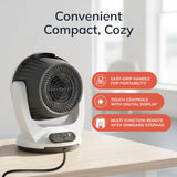 Lasko Whirlwind Heat™ Orbital Space Heater (3 heat settings, 3-speed, remote, timer. white)