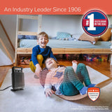 Lasko CD12100 Oscillating Personal Space Heater with Adjustable Thermostat, Black