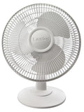Lasko 12" Table Top Fan (3-speed, manual, 180° oscillation, white)