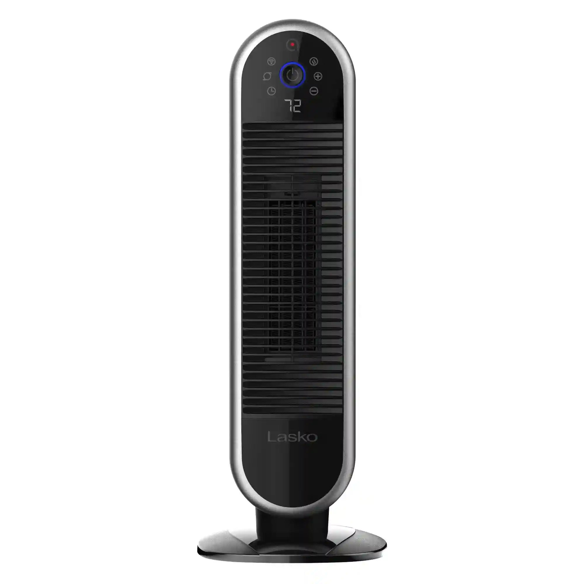 Lasko Aria™ 22" Ceramic Tower Heater (3 heat settings, remote, timer, smart, black)