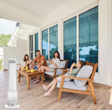 Lasko YF321 42" Misting Outdoor Tower Fan with 10-Foot Power Cord and 4 speeds: White