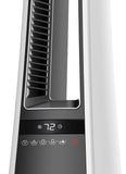 Lasko Air Logic 27" Bladeless Tower Heater (2 heat settings, remote, timer, white/gray)