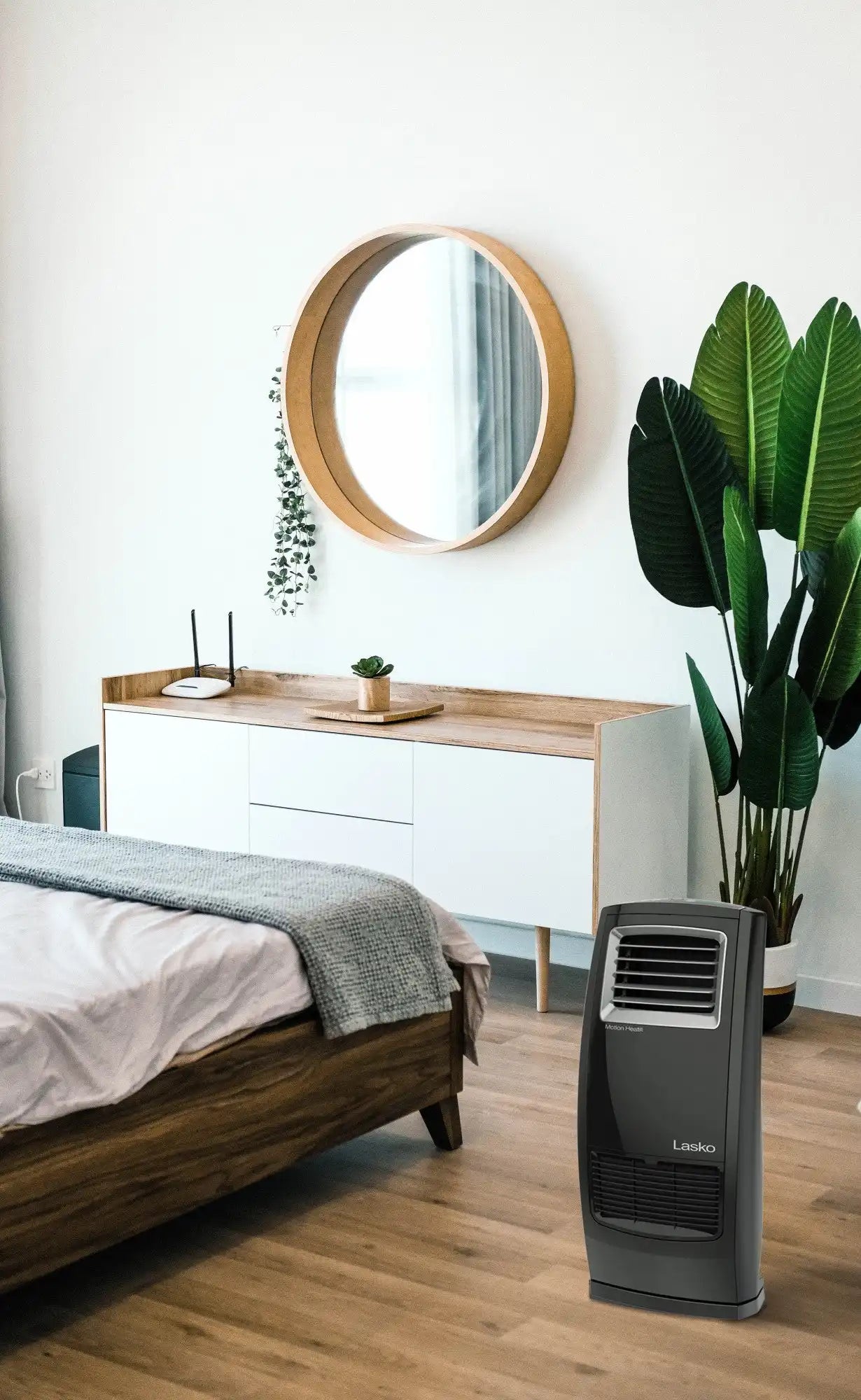 Lasko Elite 23" Ceramic Console Heater (3 heat settings, remote, timer, thermostat, black)