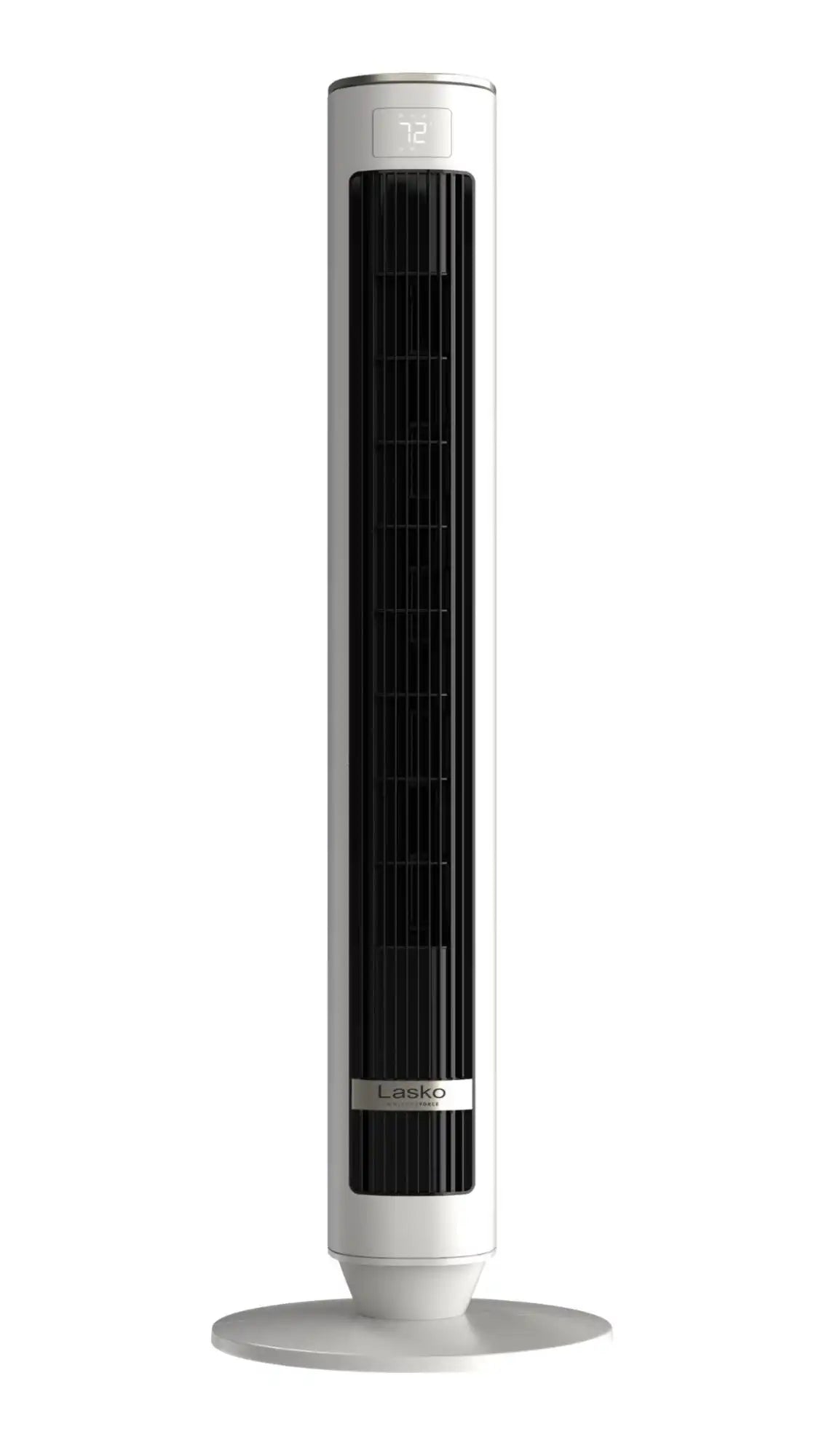 Lasko WhisperForce™ DC 40" Tower Fan (12-speed, remote, timer, air filtration, white/black)