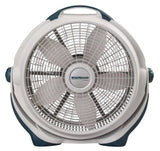 Lasko Wind Machine® 20" Air Circulator Floor Fan (3-speed, manual, 360° airflow, gray)