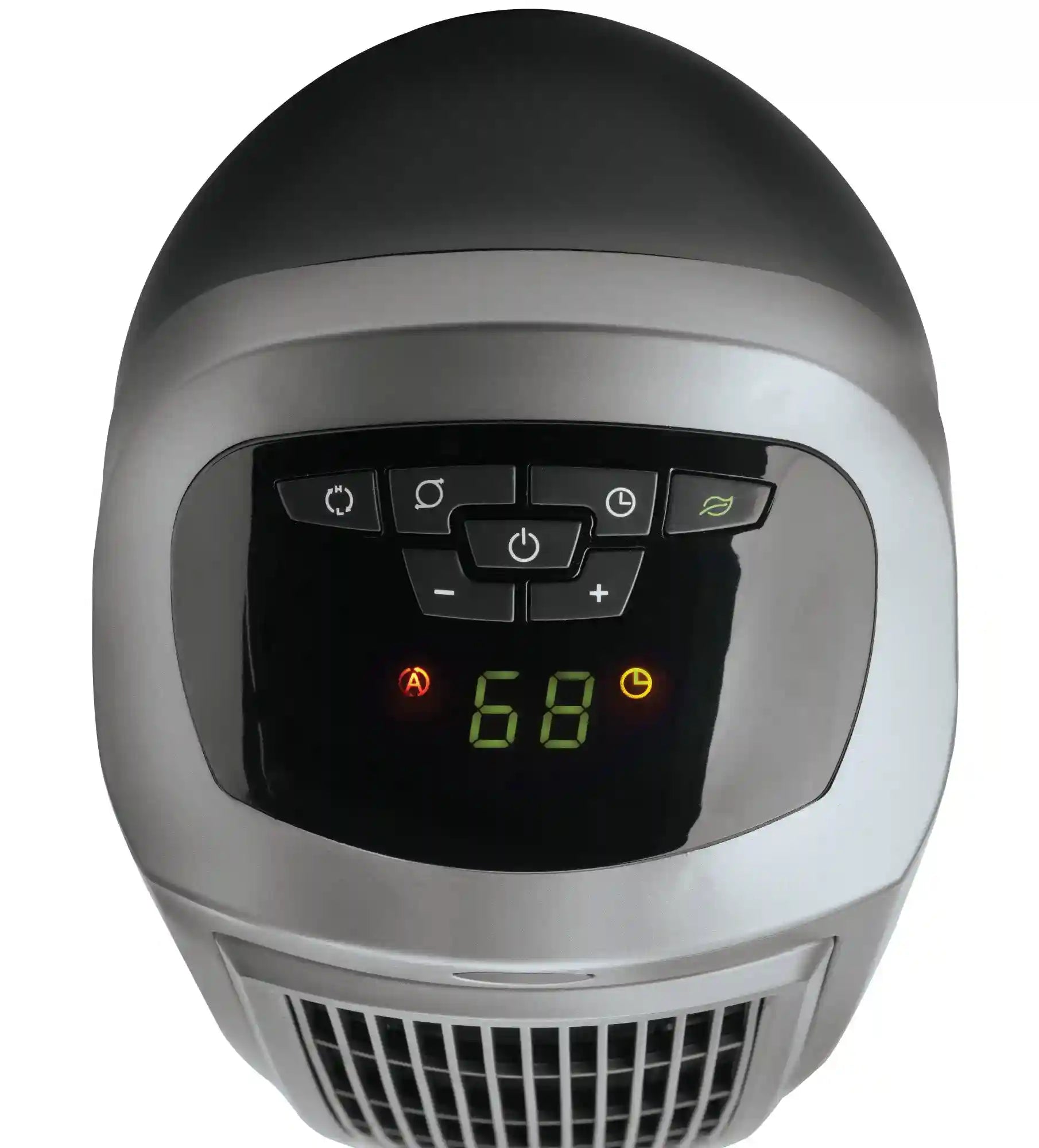 Lasko 1500W Electric Portable Oscillating Ceramic Space Heater Tower with Digital Display, 5538, Gray