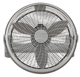 Lasko 20" Air Circulator Floor Fan (3-speed, manual, 360° airflow, silver)