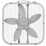Lasko Save Smart 20" Box Fan (3-speed, manual, white)