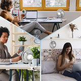 Lasko 6" Personal Clip-On Fan (2-speed, manual, white)
