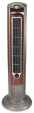 Lasko Wind Curve® 42" Tower Fan (3-speed, remote, timer, gray/woodgrain)