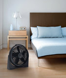 Lasko Cyclone® 20" Air Circulator Floor Fan (4-speed, remote, timer, 90° airflow, black)