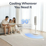 Lasko RTF WhisperForce™ DC 54" Pedestal Tower Fan (8-speed, remote, timer, white)