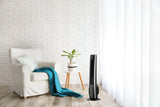 Lasko 38" Hybrid Tower Fan (4-speed, remote, timer, black/silver)