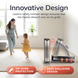 Lasko Elite 22" Tower Heater (3 heat settings, remote, timer, tip-over switch, child lock, black)
