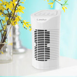 Lasko HF11200 HEPA 11" Table Top Air Purifier (3-speed 3-stage filtration, white)