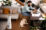 Lasko 1500W Bladeless Tower Heater with Remote Control, CW105, White