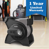Air King Commercial Grade Pivoting Utility Blower (3-speed, black/gray)
