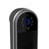 Lasko Aria™ 22" Ceramic Tower Heater (3 heat settings, remote, timer, smart, black)