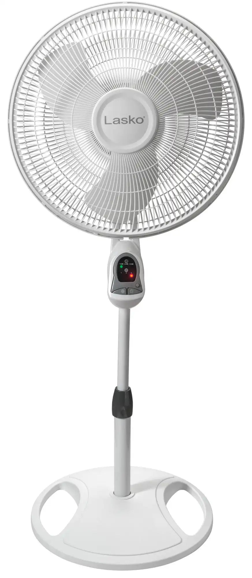 Lasko 16" Pedestal Fan (3-speed, remote, timer, white)