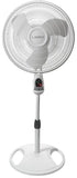 Lasko 16" Pedestal Fan (3-speed, remote, timer, white)