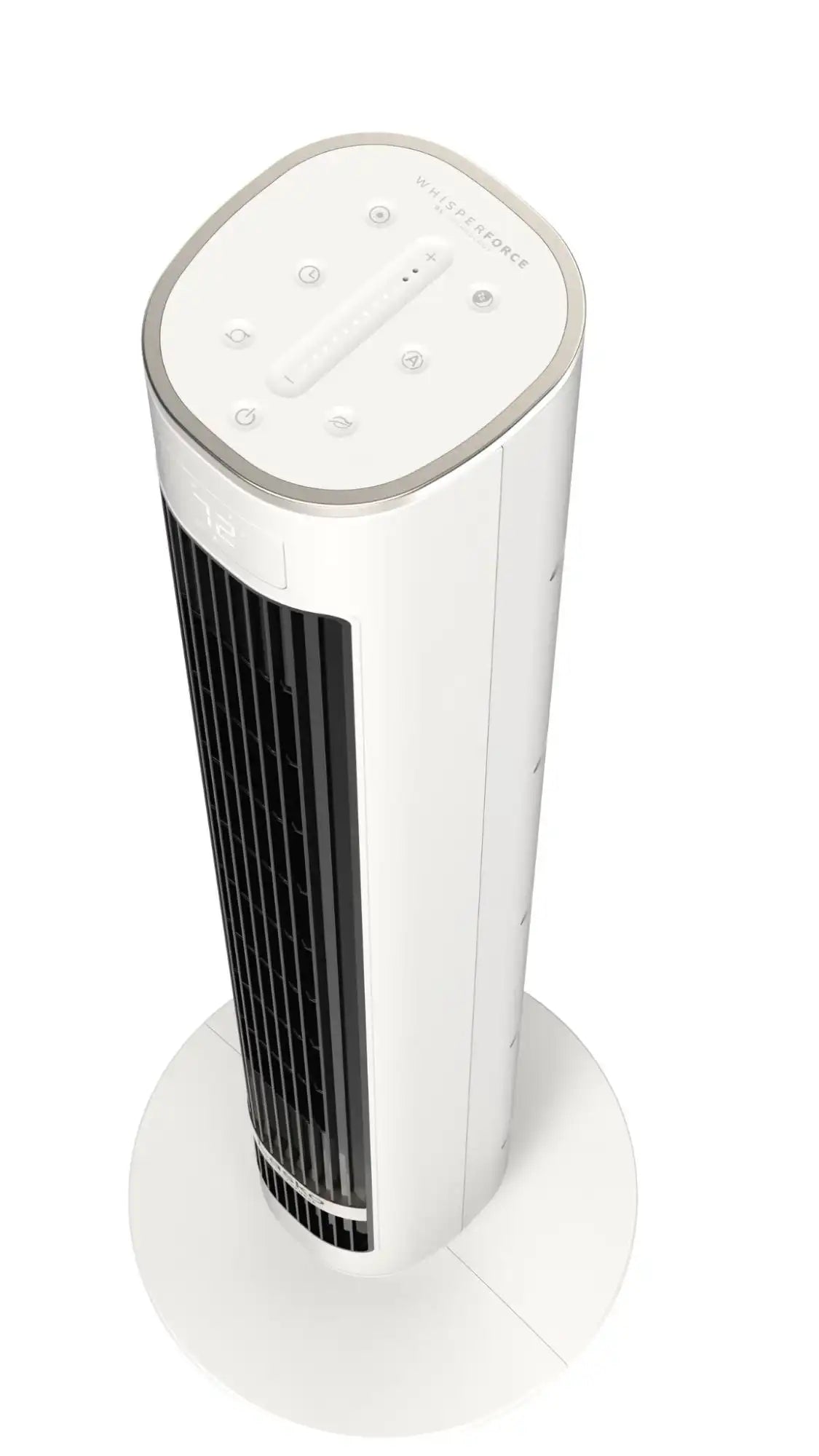 Lasko WhisperForce™ DC 40" Tower Fan (12-speed, remote, timer, air filtration, white/black)