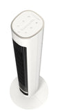 Lasko WhisperForce™ DC 40" Tower Fan (12-speed, remote, timer, air filtration, white/black)