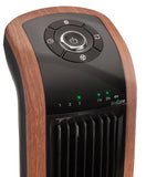 Lasko Wind Curve® 42" Tower Fan (3-speed, remote, timer, bluetooth, black/woodgrain)