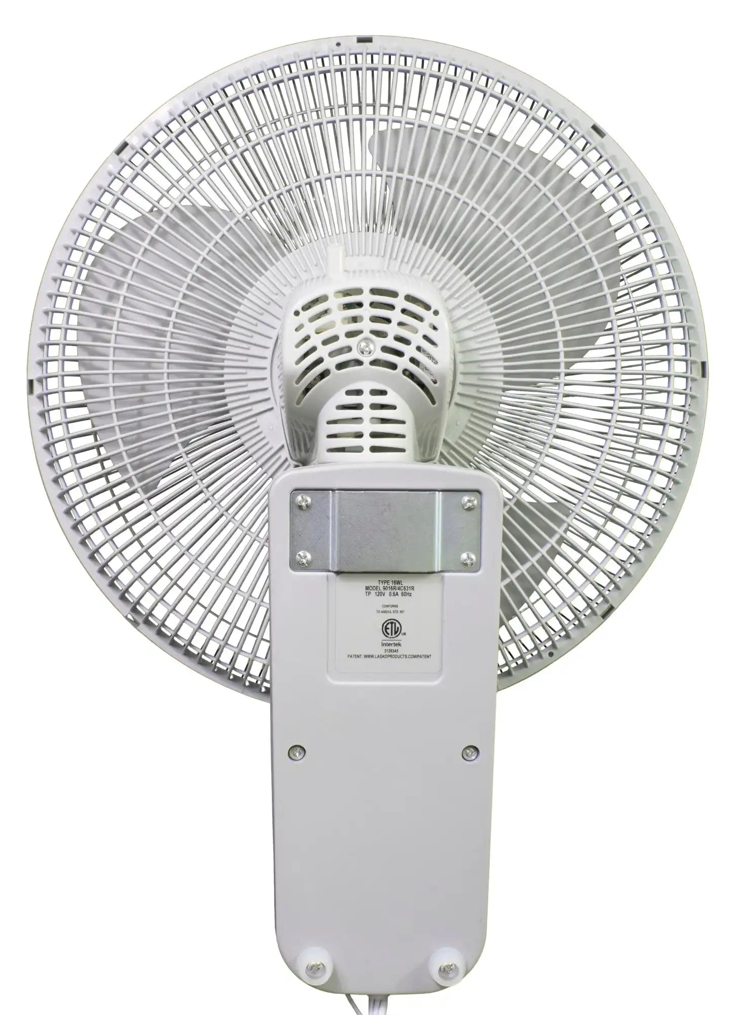 Air King 16" 1/20 HP Commercial Grade Wall Mount Fan (3-speed, manual, white)