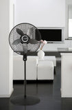 Lasko 20" Pedestal Fan (4-speed, remote, timer, black)