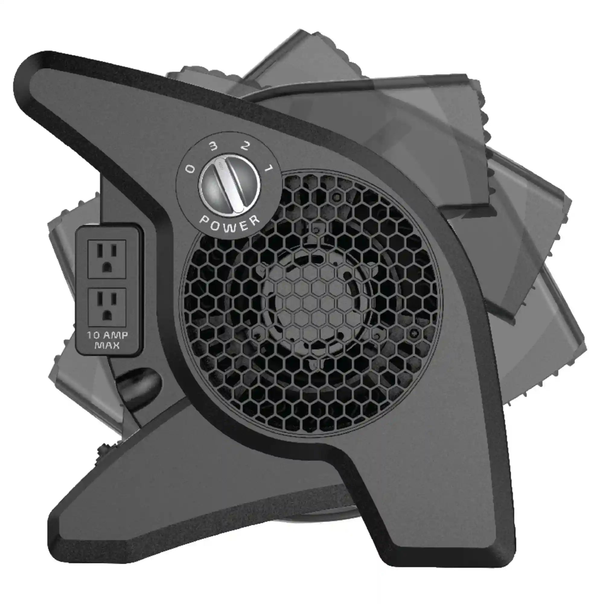 Lasko Pro Performance Pivoting High Velocity Utility Blower Fan with 3 Speeds, U15617, Black