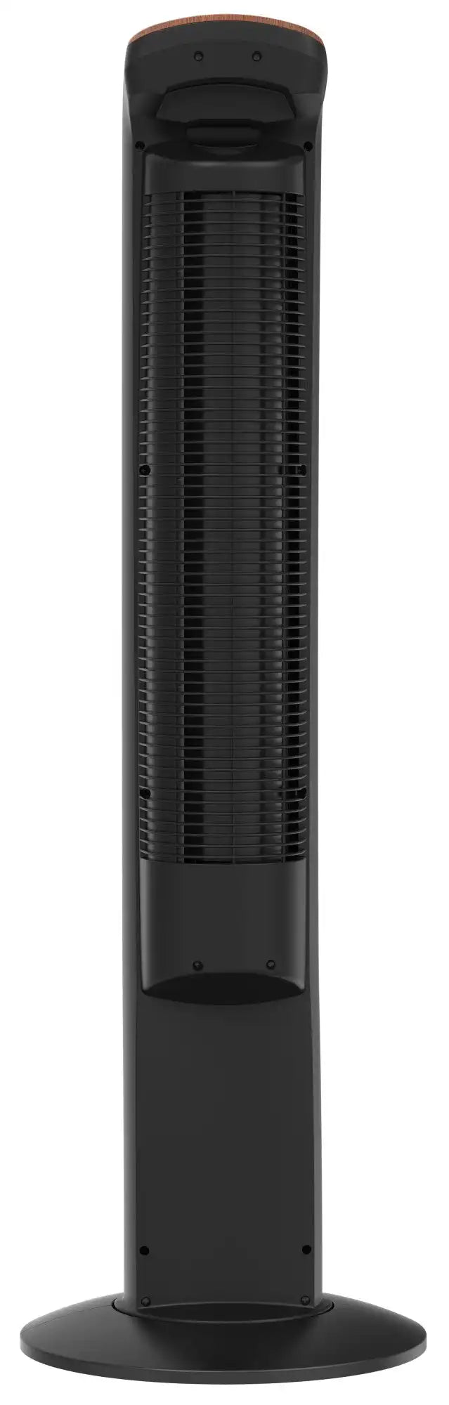Lasko Wind Curve® 42" Tower Fan (3-speed, remote, timer, bluetooth, black/woodgrain)