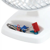 Air King 6" Table Top Fan (2-speed, manual, white)