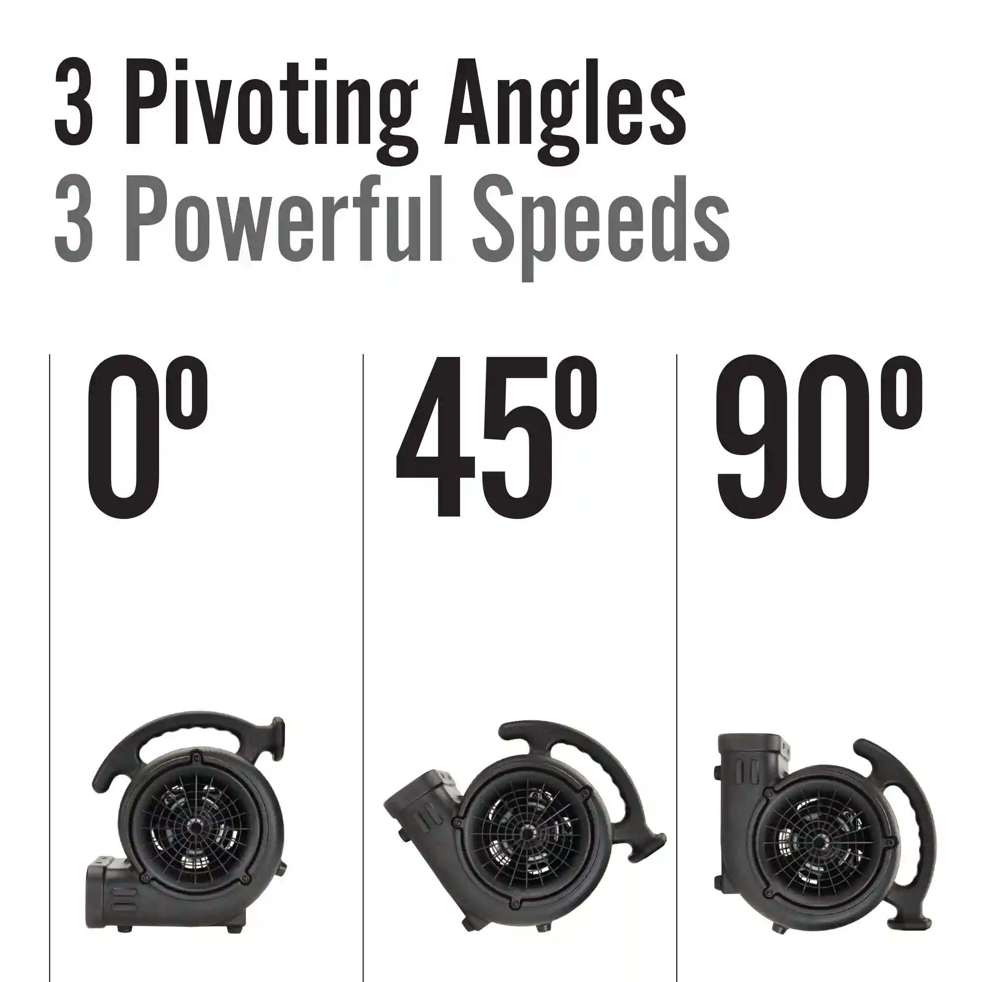 Lasko 3-Speed Super Fan Max Air Mover Floor Fan with Outlets, SF-20-BK, Black
