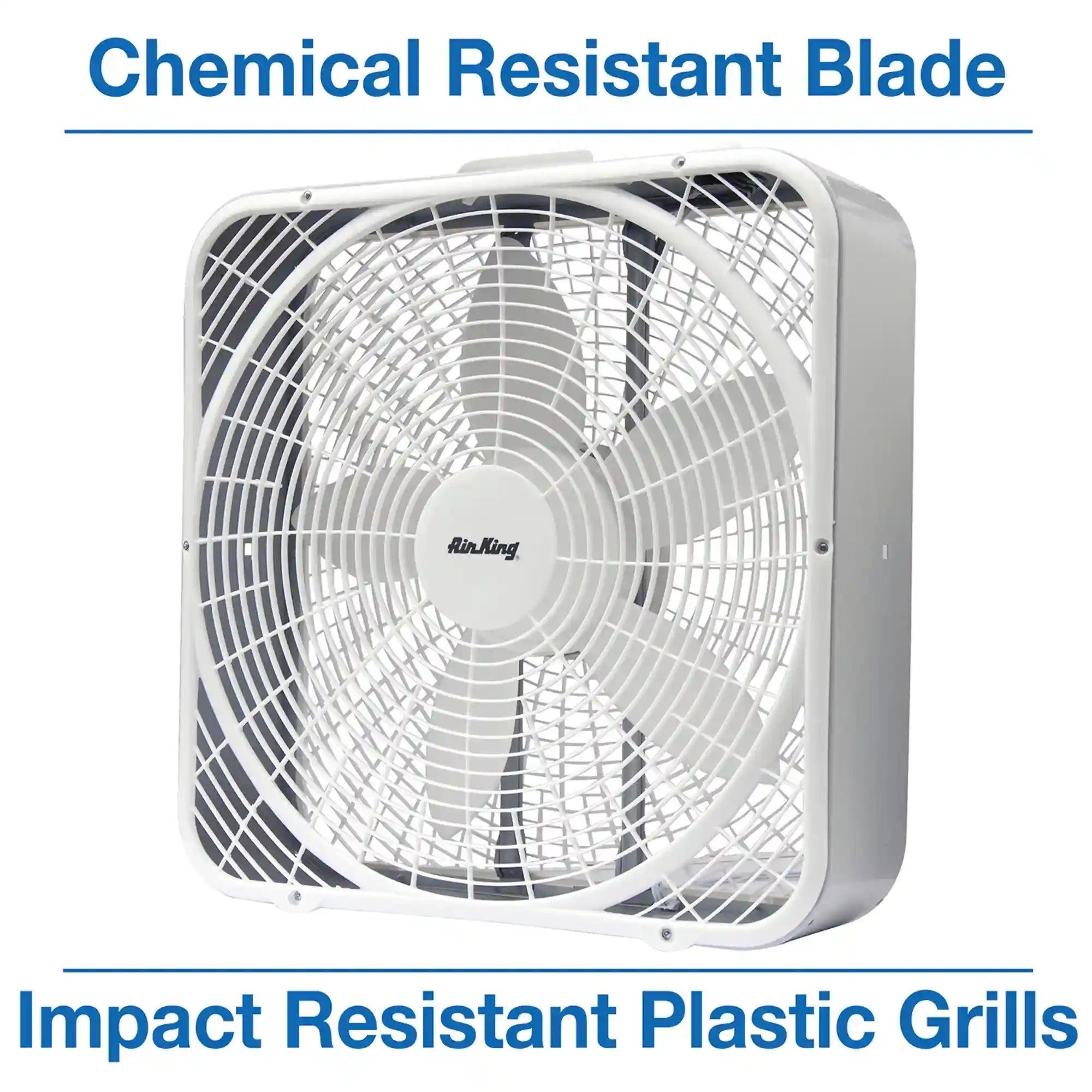 Air King 20" Commercial Grade Box Fan (3-speed, white)
