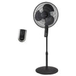 Lasko 16" Pedestal Fan (4-speed, remote, timer, thermostat, black)