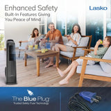 Lasko High Velocity 35" Tower Fan (3-speed, remote, timer, black)