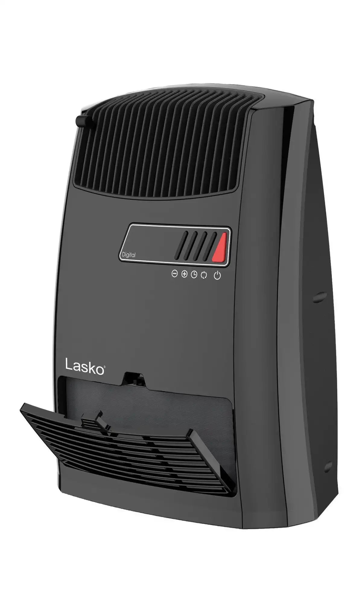Lasko 13" Ceramic Console Heater (2 heat settings, timer, thermostat, black)