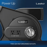 Lasko 12" Pivoting Pro High Velocity Utility Blower Fan (3-speed, gray)