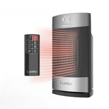 Lasko Ellipse 12" Table Top Heater (remote, timer, thermostat, tip-over switch, child lock, silver)