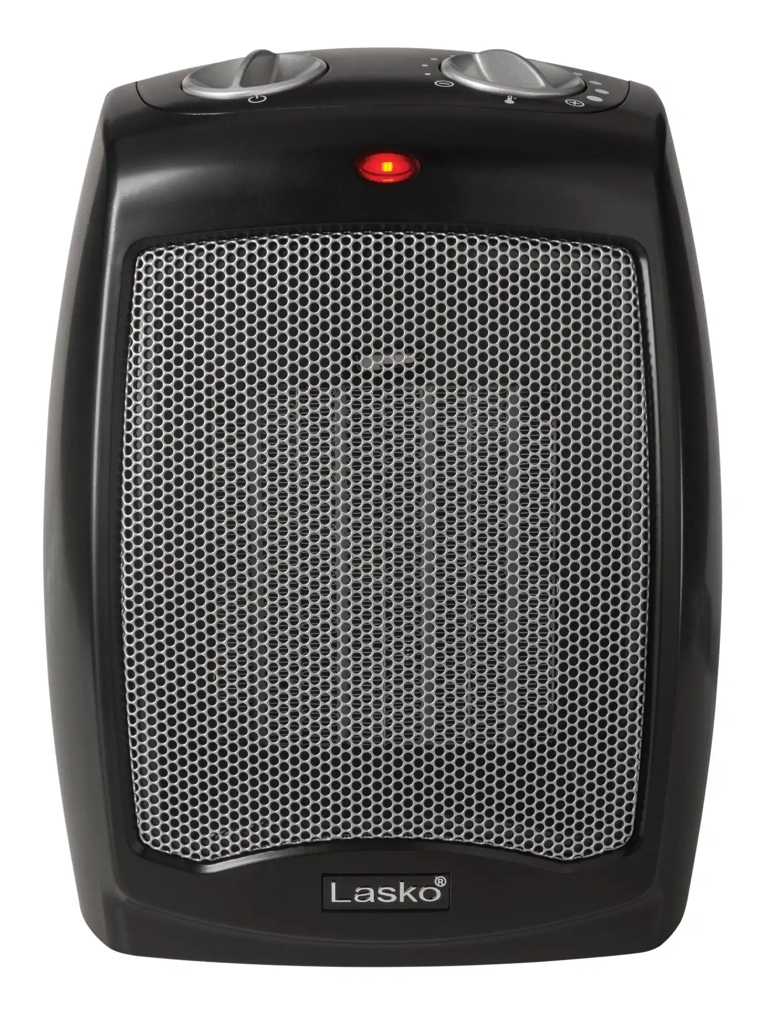 Lasko 9" Ceramic Table Top Heater (3-speed, thermostat, black)
